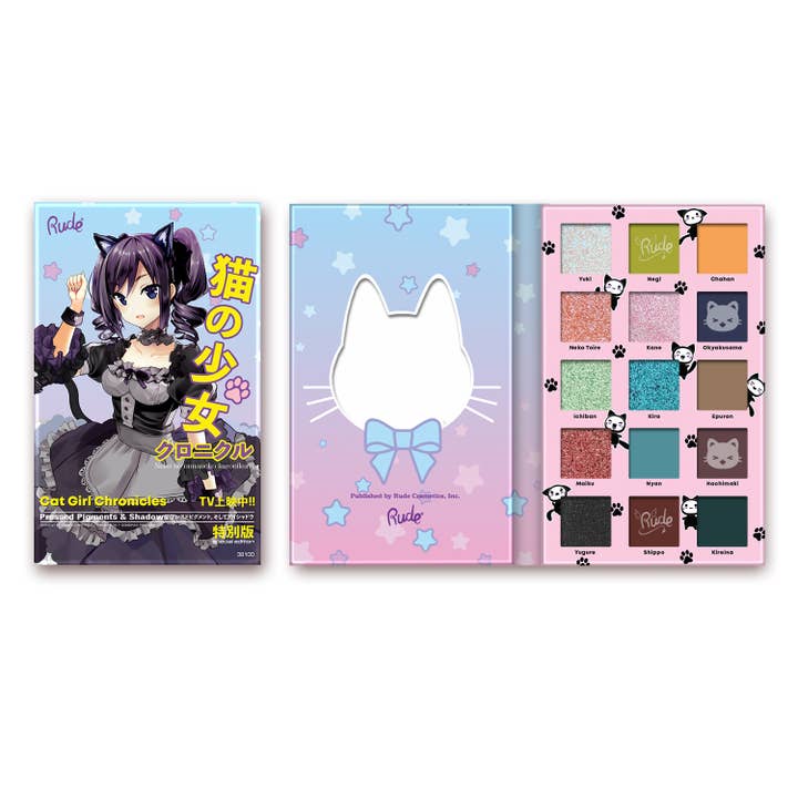 Manga Collection Palette - Cat Girl Chronicles for wholesale by Rude Cosmetics