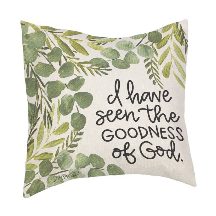 Goodness of God Pillow for wholesale by LuckyBird Apparel and Home