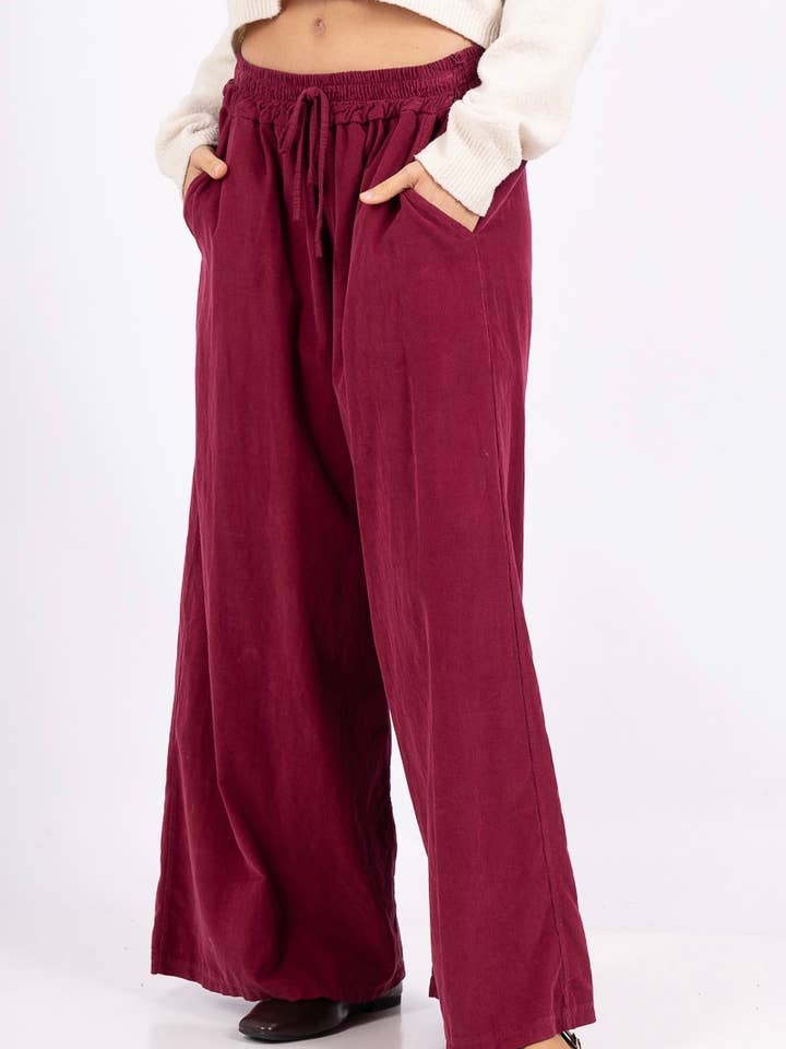 LINEN & COTTON HOUSE - Wholesale Pants - Women's - 5299 PANT IN VELVET FALL WINTER CLOTHING 25