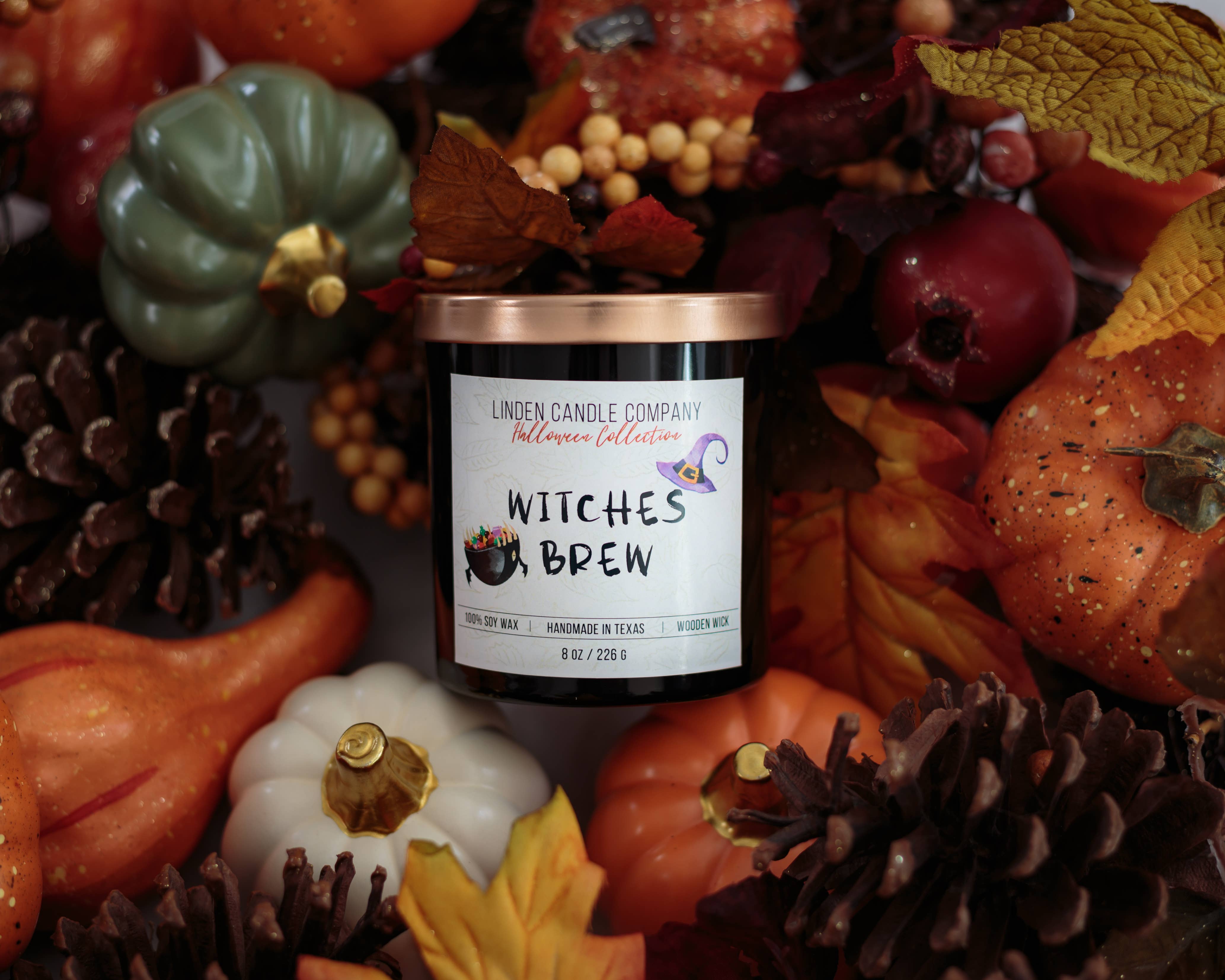 Linden Candle Company - Wholesale Jar/Filled Candle - Halloween Candle Witches Brew- Limited Edition3