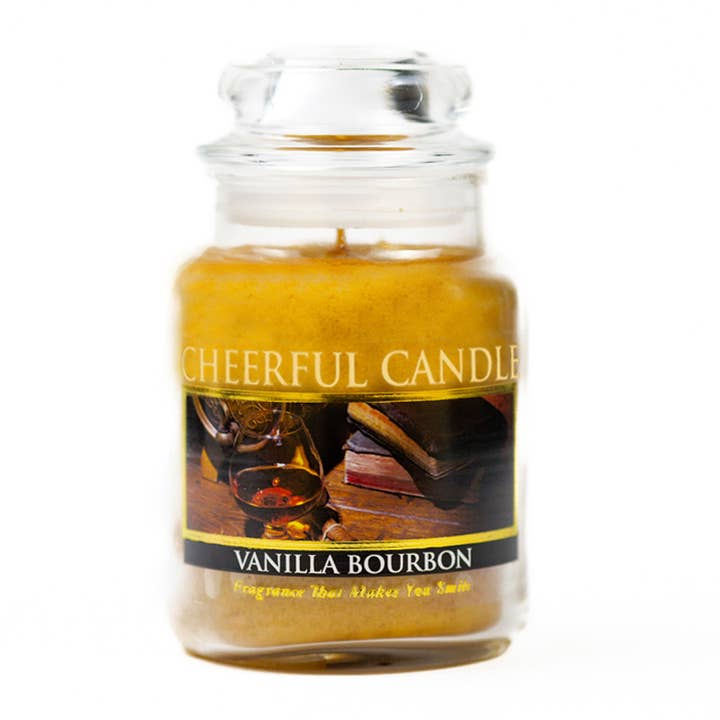 Cheerful Candle (6oz.) – Vanilla Bourbon for wholesale by A Cheerful Giver