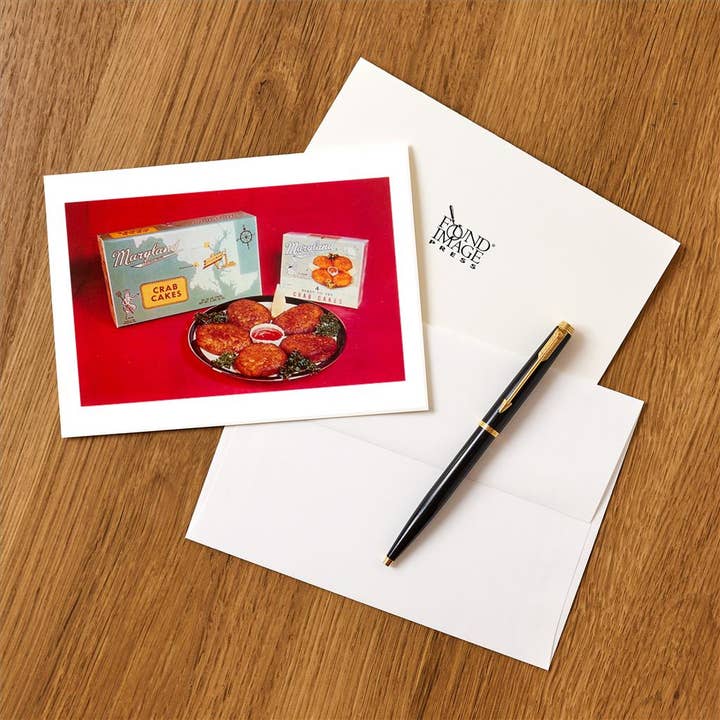 Found Image Press - Wholesale Stationery/Notecard Set - Greeting Card FO-81 Maryland Crab Cakes1