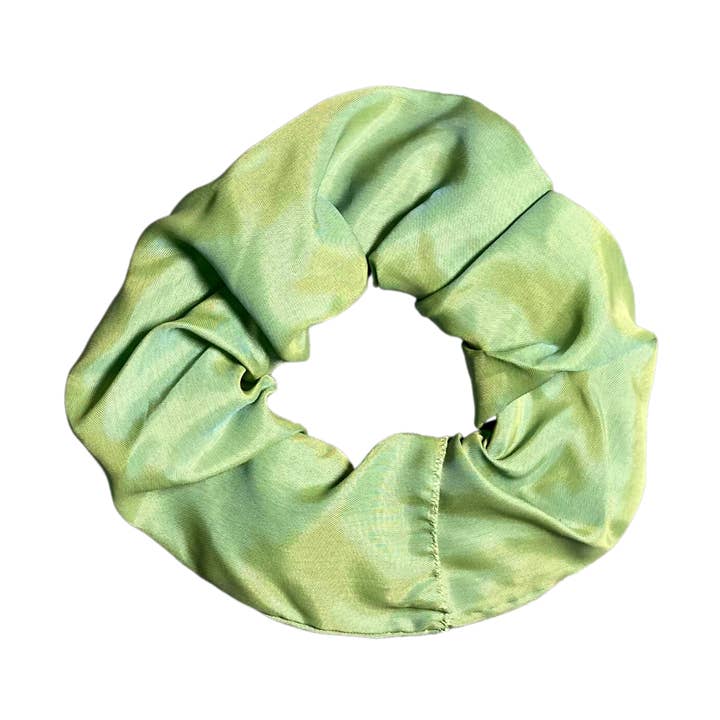 Chouchou vert bicolore pour la vente par Trash Bandit NYC