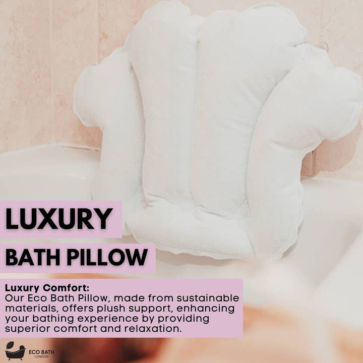 Eco Bath London - Wholesale Spa/Therapy Pillow - Eco Bath London Bath Pillow - Waterproof Bathtub Pillow for Head & Neck1