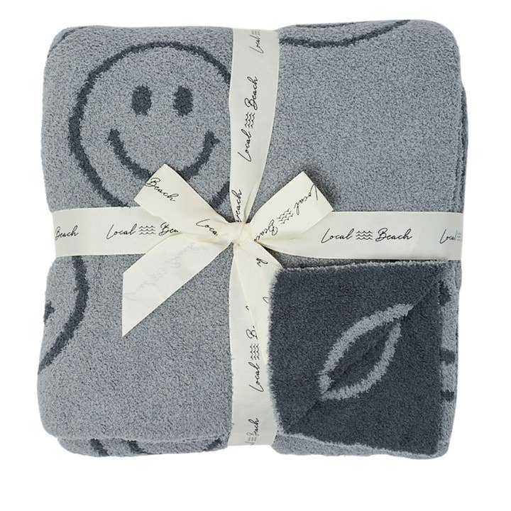 Baby Smiley Luxe Blanket for wholesale by Local Beach