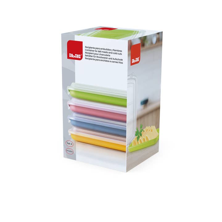 Ibili – wholesale Food storage container – IBILI - Set 4 Taper for Sausages and Cold Cuts