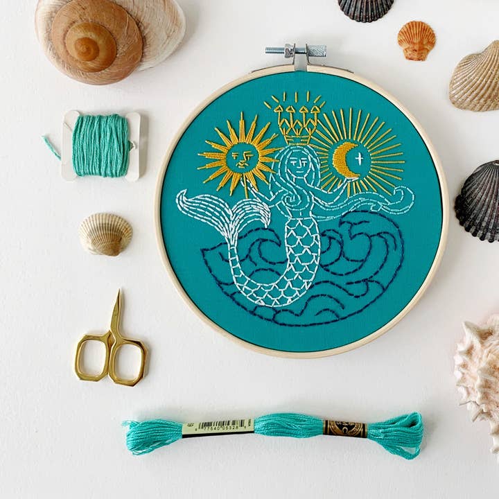 Kit de Bordado Sereia por atacado de Rikrack