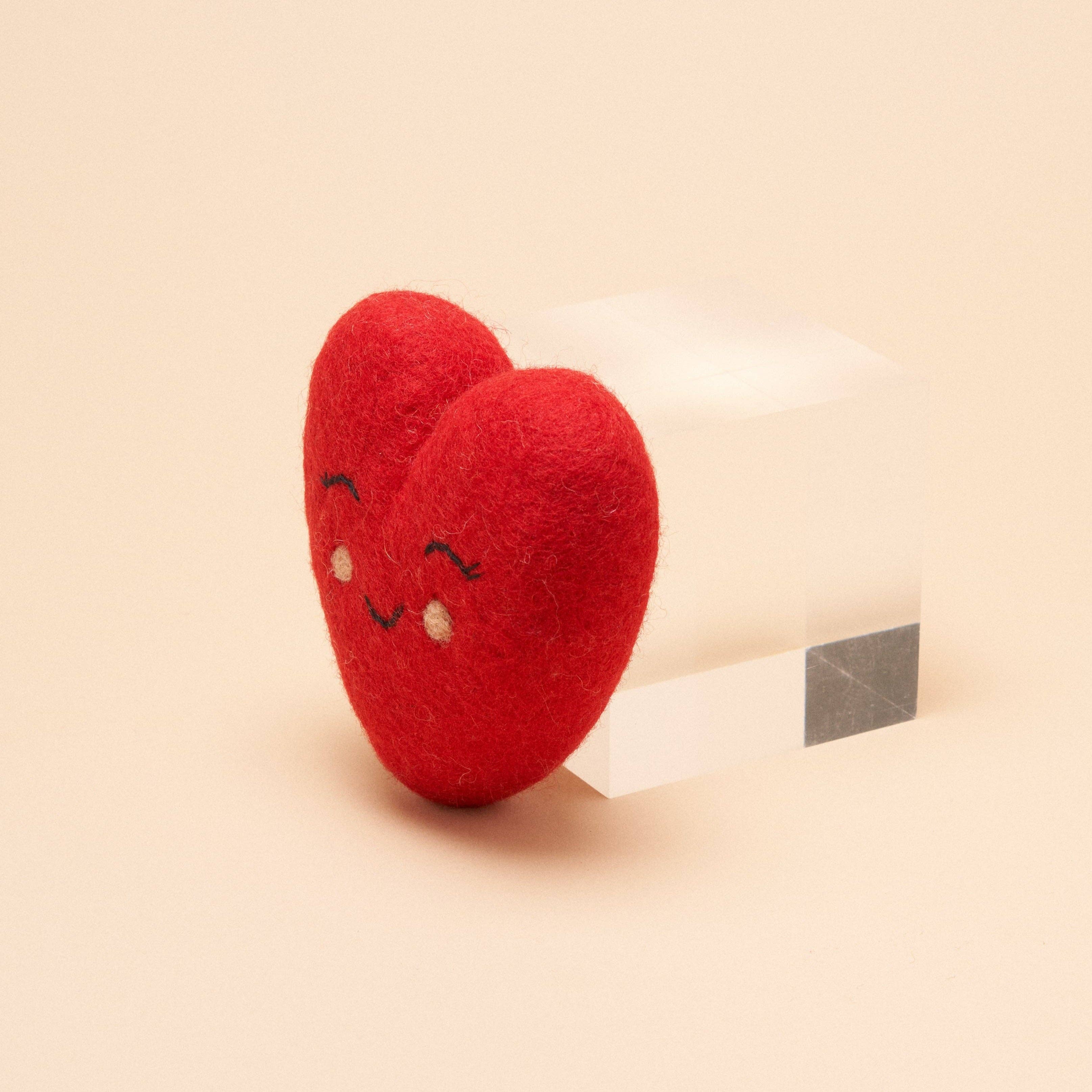 Red Handrolled Heart Toy for wholesale on Faire1