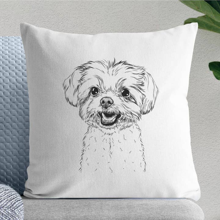Aspen the Morkie - Throw Pillow Cover for wholesale by Inkopious