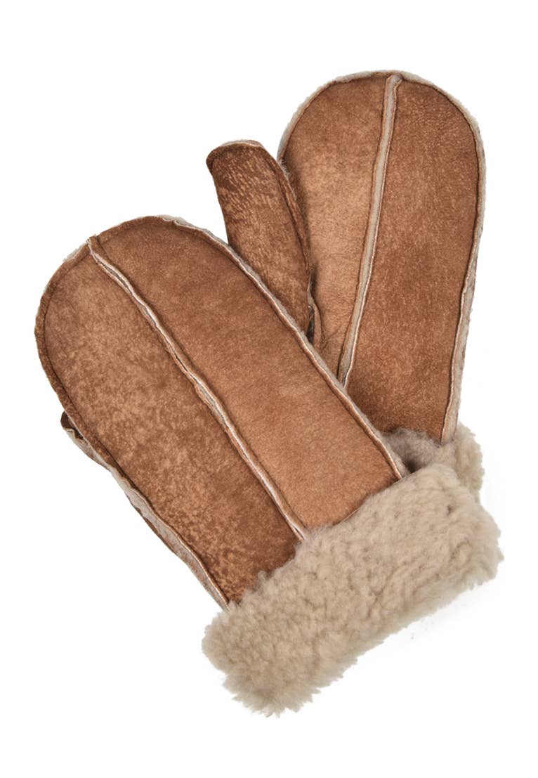 Owen Barry Ltd - Wholesale Handschoenen - Dames - Wanten van schapenvacht | Schapenvacht met gespleten palmbomen | M02 wanten7