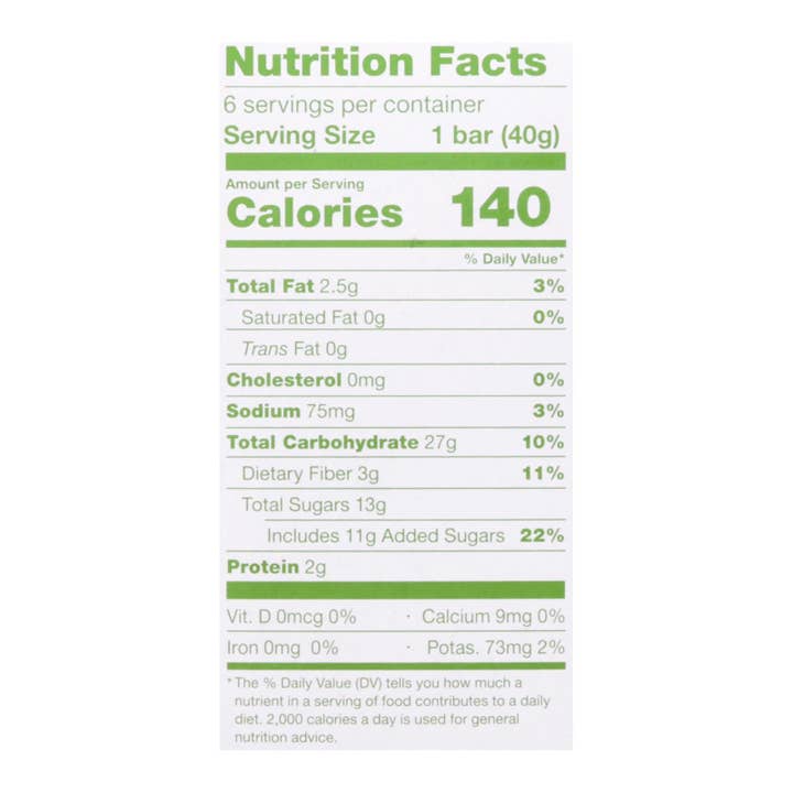 Everyday Supply Co - Wholesale Snack Bar - Nature's Bakery Apple Oatmeal Crumble Bars - 6 Pack