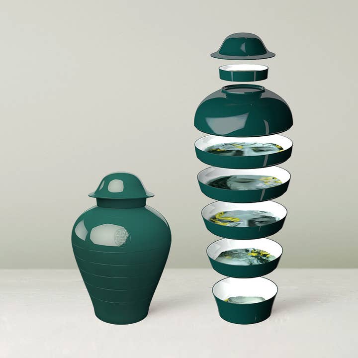 8-piece dinner set - QING RIVER for wholesale by Ibride