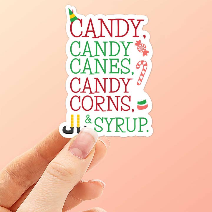 Sentinel Supply - Wholesale Sticker - Candy Canes Christmas Movie Quote Sticker