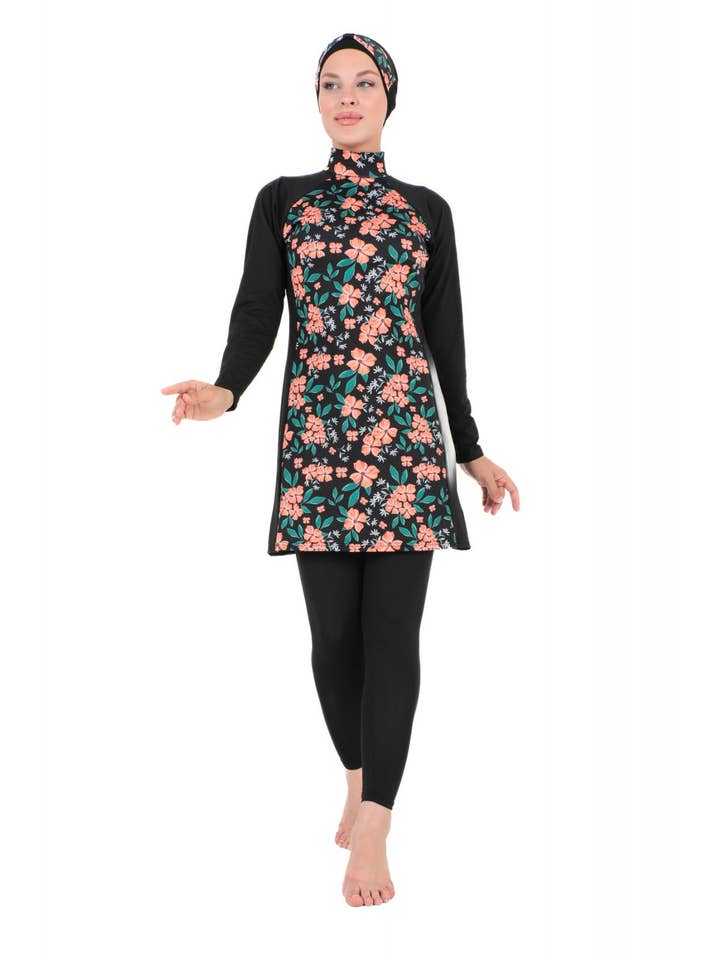 Argisa Manga Comprida, Gola, Burkini Flexível com Hijab Completo por atacado de Argisa