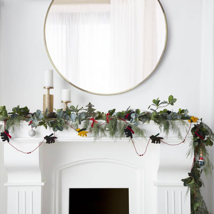 Arcadia Home - Wholesale Bunting/Garland - Mini Dog Christmas Garland in Hand Felted Wool, Dog Lover2