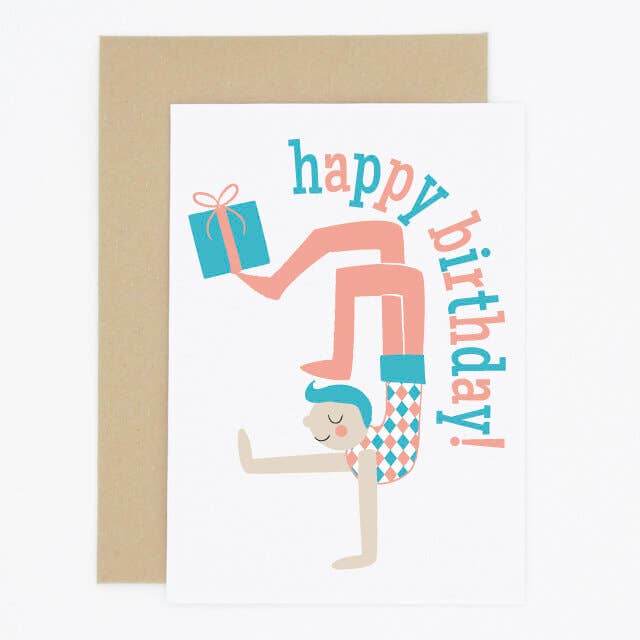 Cirque Acrobat Geburtstagskarte für den Großhandel von Madame Annie et Fils