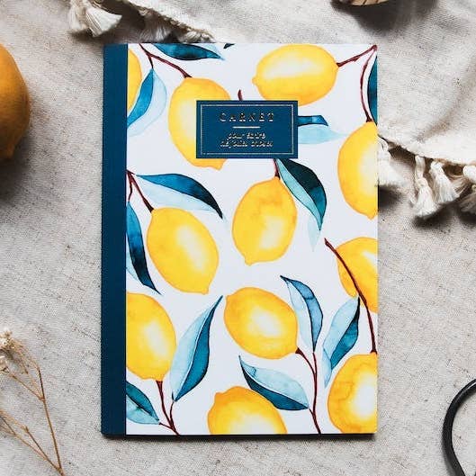 Stationery A5 Notebook - Lemons 🍋 for wholesale by Bleu Coquille