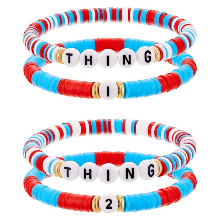 THING 1 THING 2 Beaded Bracelet 2pcs set for wholesale by Sparkling Extras