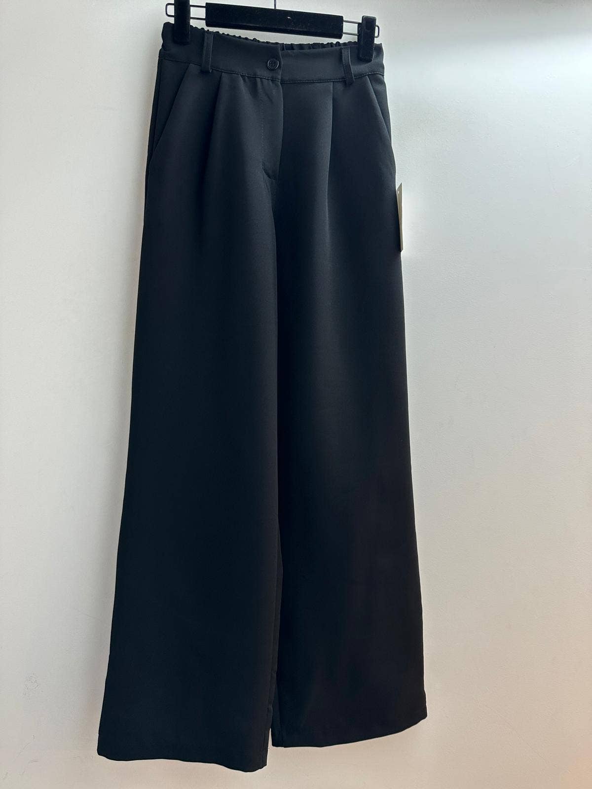 LORIANE - Wholesale Pants - Women's - 12429 Plain wide-leg pants4