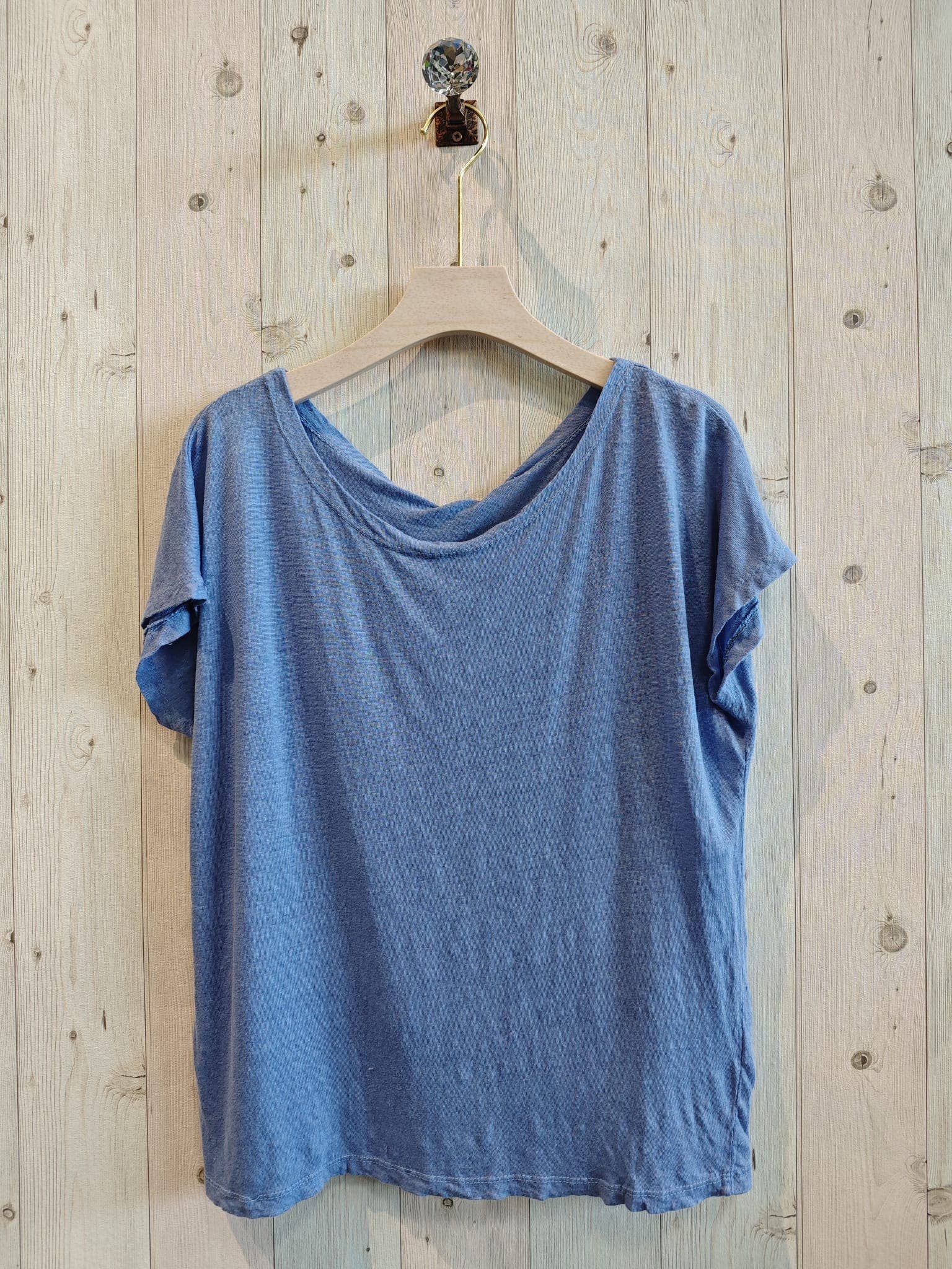 Linen & More - Wholesale T-Shirt - Women's - REF 2296 BASIC U-NECK T-SHIRT 100% LINEN14