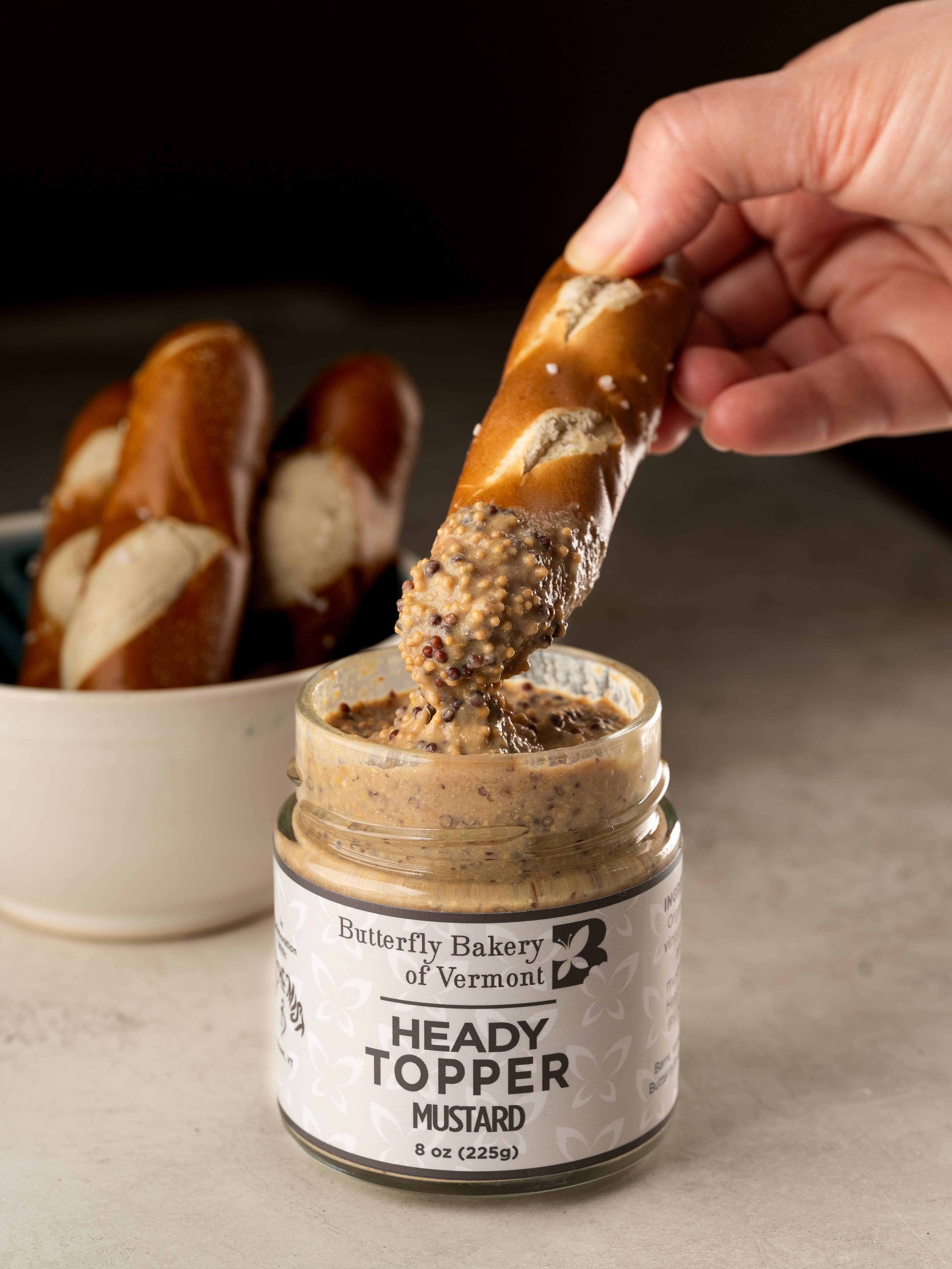 Butterfly Bakery of Vermont - Wholesale Mustard - Heady Topper Mustard 8oz2