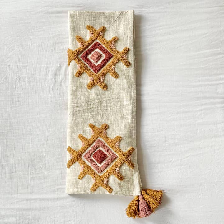 Corisca - Diamond Tufted Cotton Slub Throw/Blanket for wholesale by Patina Vie