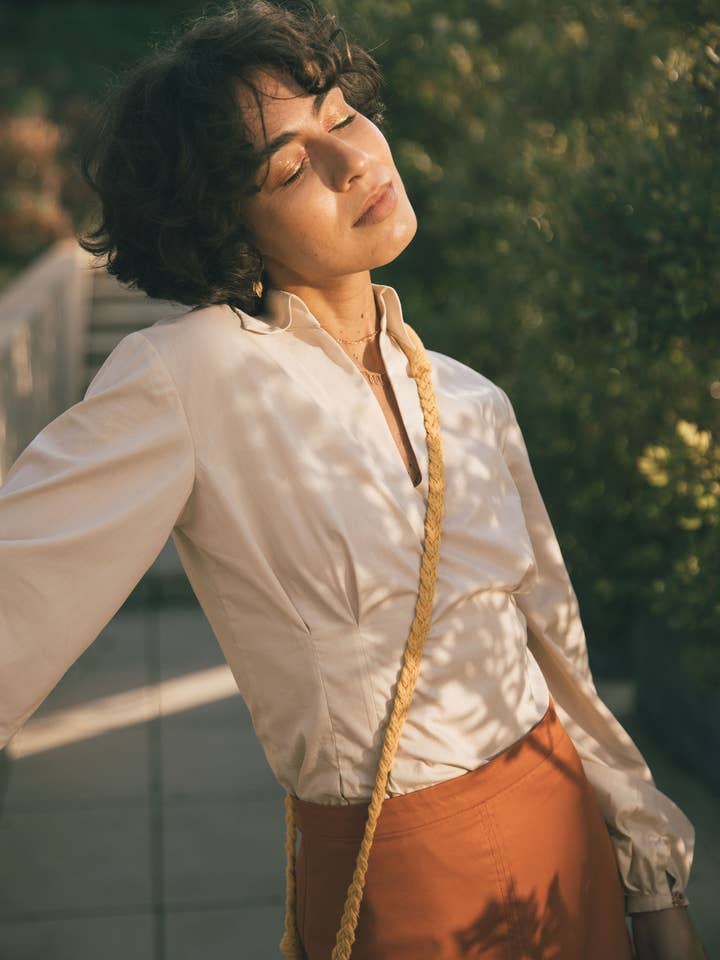 Yucca Blouse Ecru for wholesale by SIZ