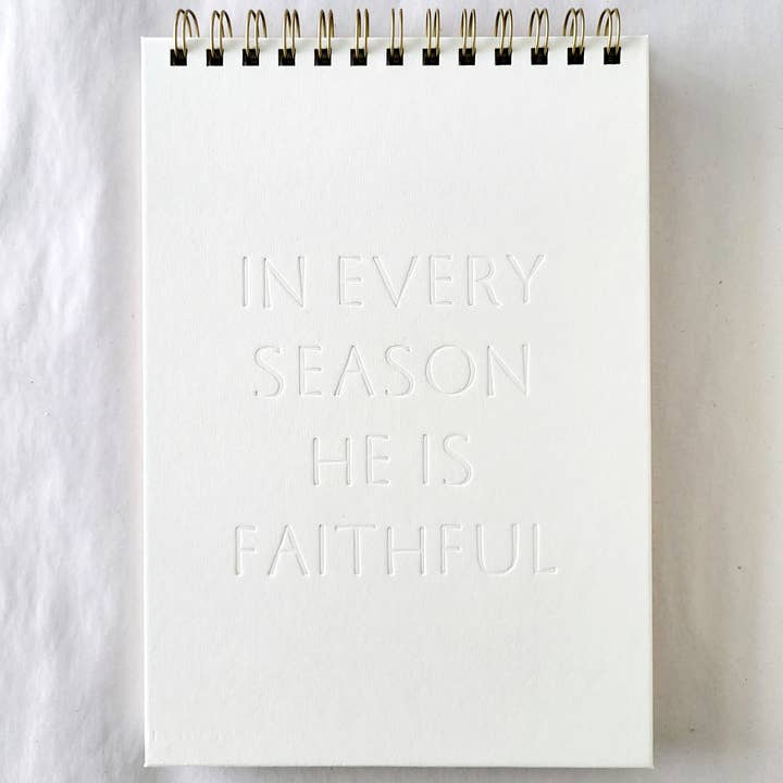 In Every Season Letterpress Notebook for wholesale by Margot + Co.