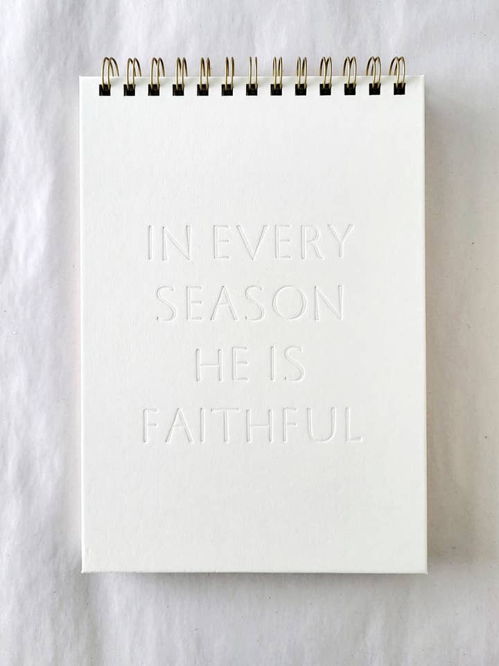In Every Season Letterpress Notebook for wholesale by Margot + Co.