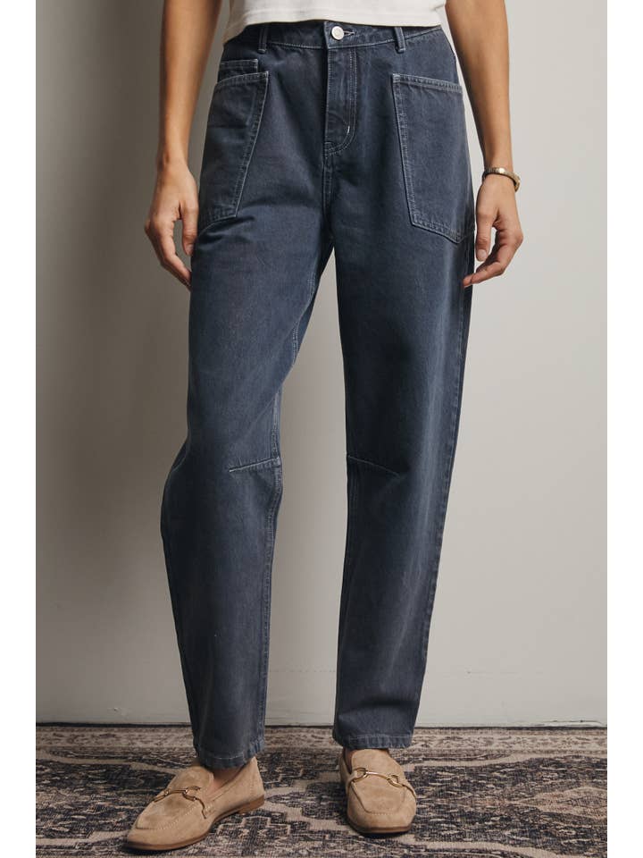 Forte - Wholesale Jeans - Women's - High Rise Barrel Utility Jeans FP0004 10