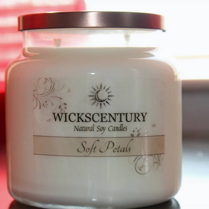 Soft Petals - 20 oz Platform Soy Candles for wholesale by Wickscentury's Natural Soy Candles