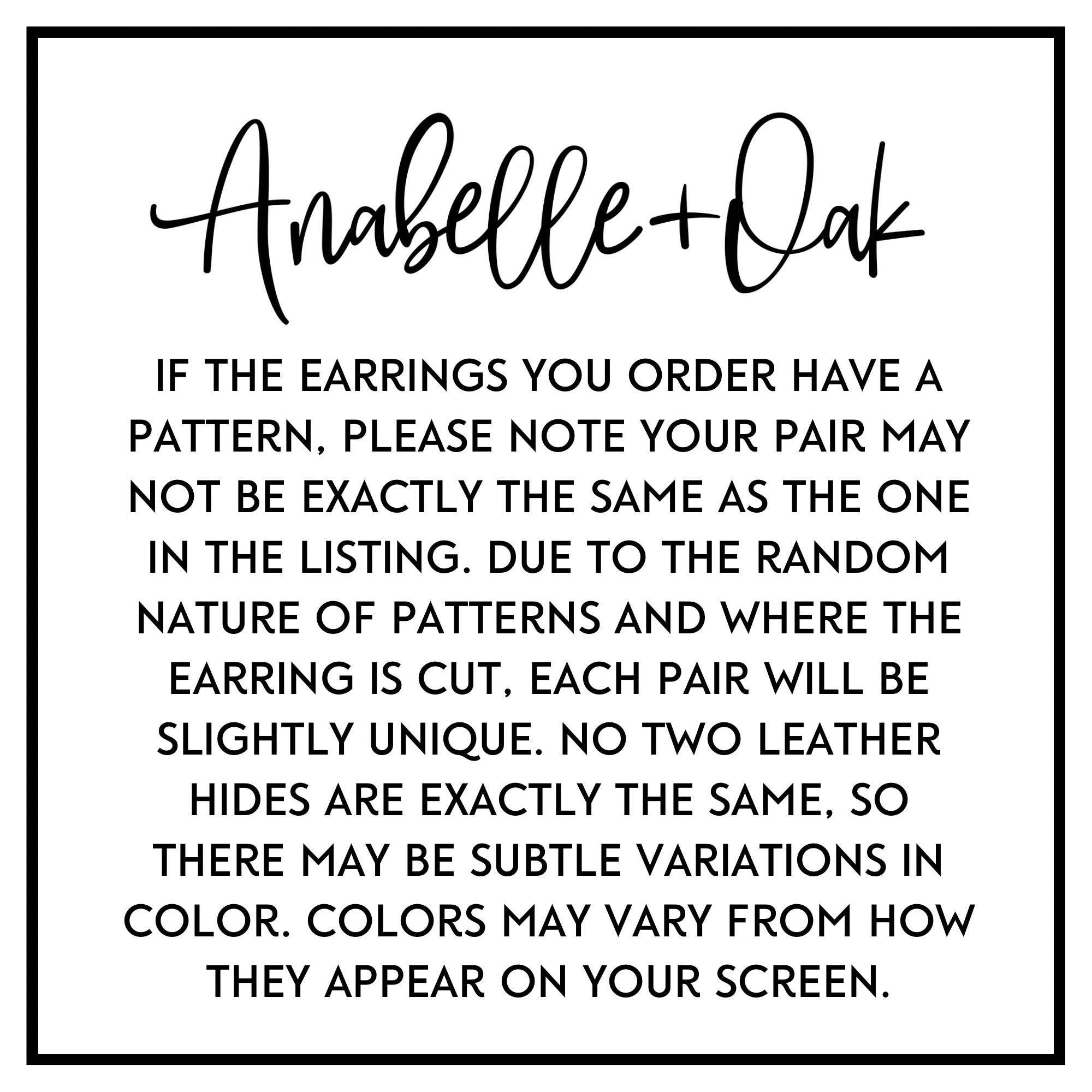 Anabelle+Oak - Wholesale Dangle Earrings - White & Cognac Loops4