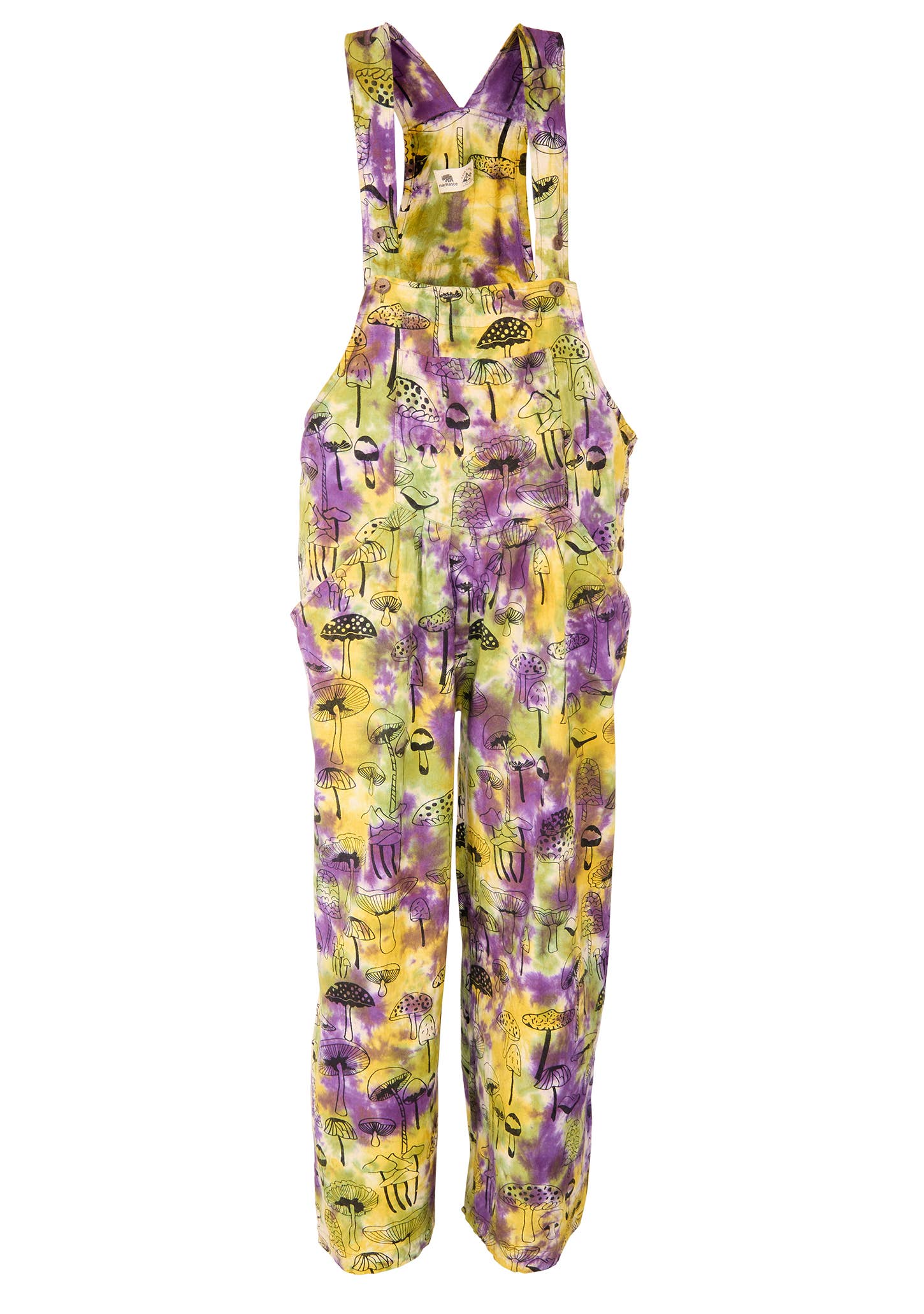 Namaste – wholesale Overalls – Unisex – Tie Dye Mushroom Dungarees3