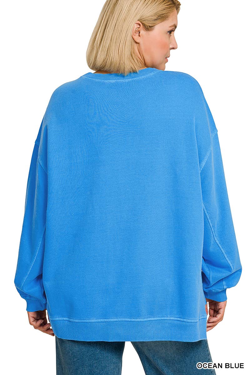 Vanilla Monkey – wholesale Sweatshirt – Women's – Plus F/terry Pigment Dye And Enzyme Washing Pullover12