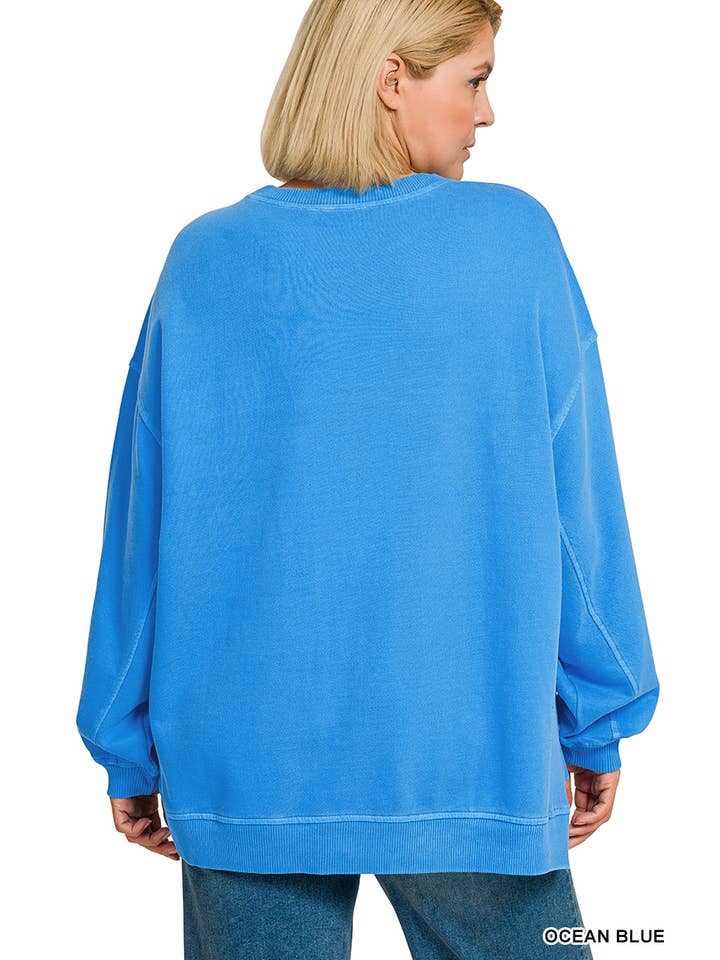 Vanilla Monkey – wholesale Sweatshirt – Women's – Plus F/terry Pigment Dye And Enzyme Washing Pullover12