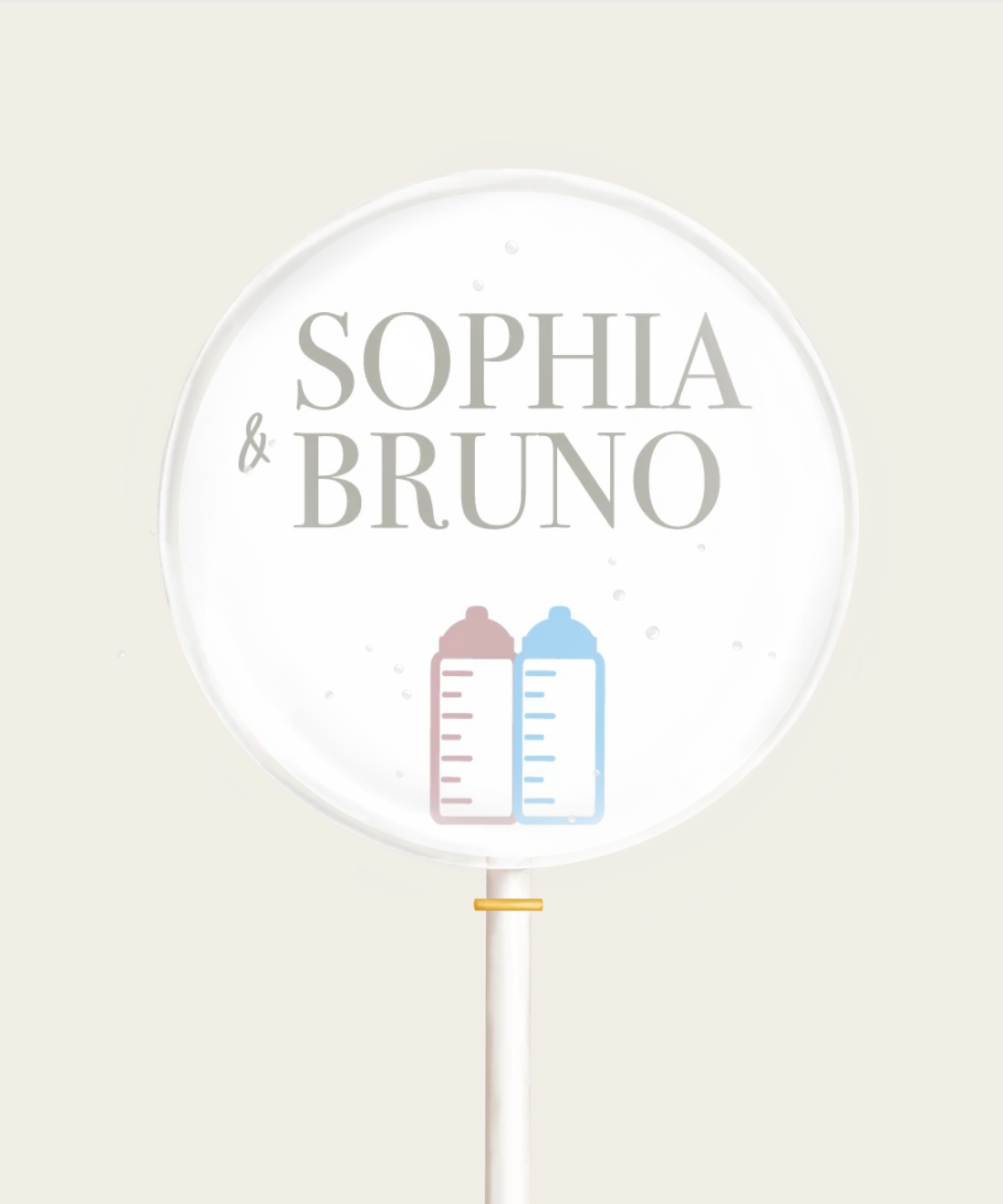 salonbuck – Engroshandel Slikkepinde – Oblat slikkepind "Babyflaske"1