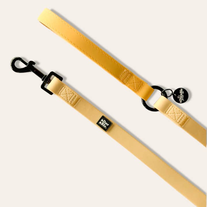 HydroFlex™ Two-tone Waterproof Dog Lead - Lemon Sherbet for wholesale by The aDoraBle Pooch Company