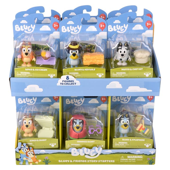 La Luna Bella - Toys - Wholesale Classic Toy - Kids - Bluey Story Starter Figurines 12ct - LLB Toys