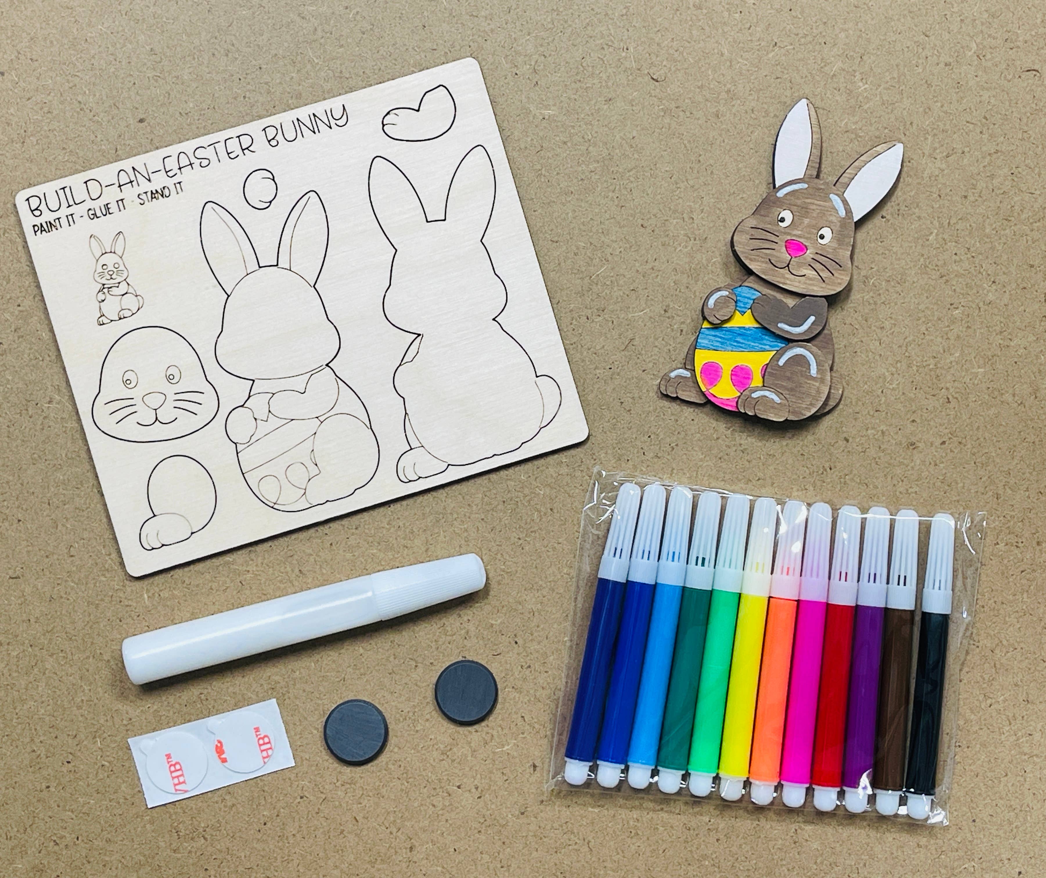 Pheasant & Needham Home Decor & Crafts - Wholesale DIY Craft Kit - DIY Easter Bunny Magnet Craft Kit3