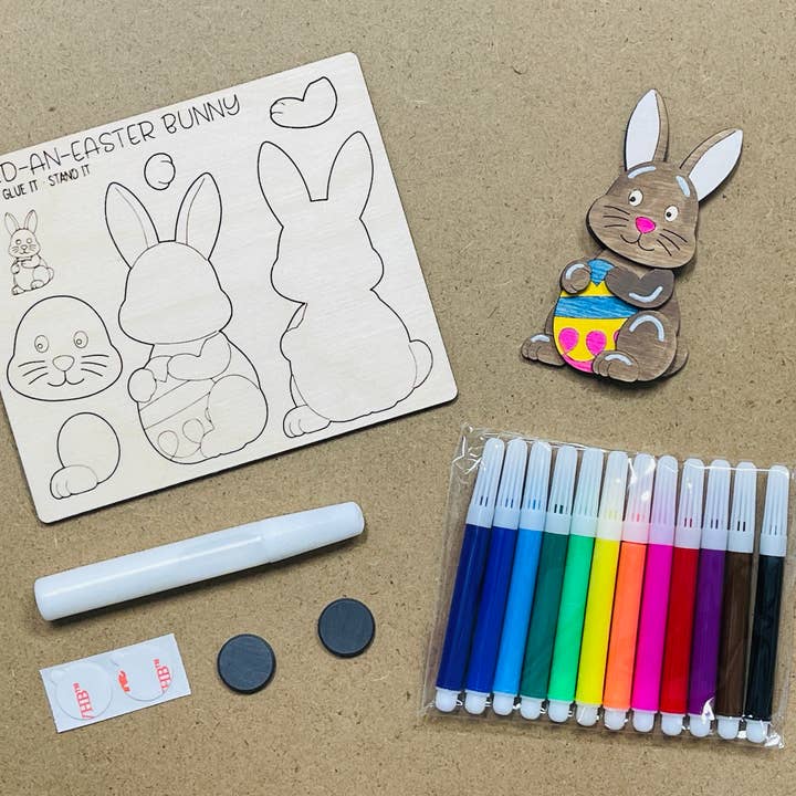 Pheasant & Needham Home Decor & Crafts - Wholesale DIY Craft Kit - DIY Easter Bunny Magnet Craft Kit3