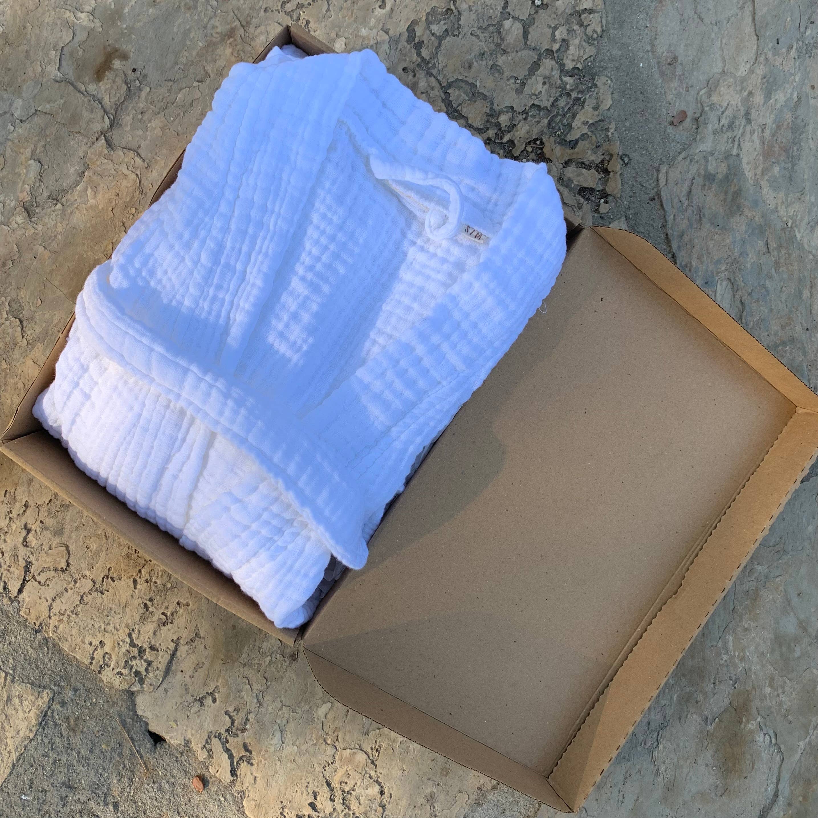 loom.ist - Wholesale Robe - Unisex - Muslin Bathrobe5