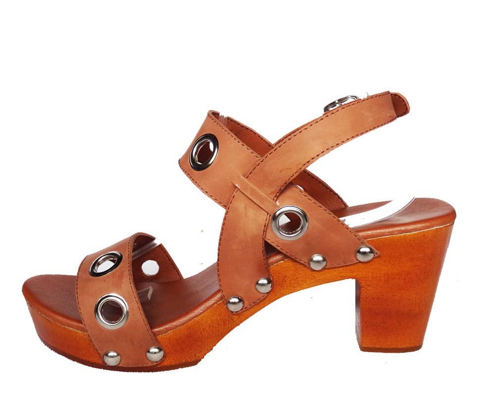 OMES – Großhandel Clogs – Damen – Ulrich: Echtleder Holzabsatz Recycelbare Clogs6