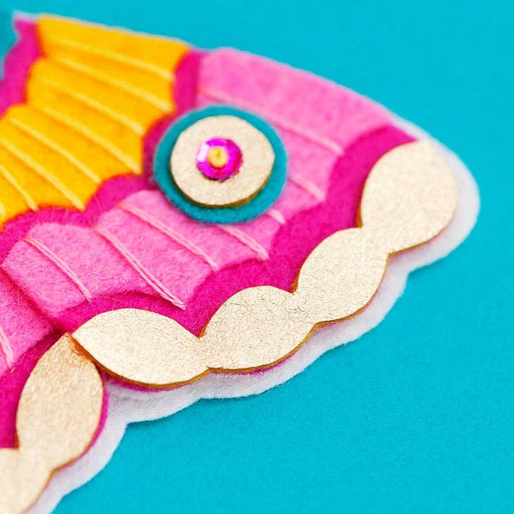 Benzie Design - Wholesale DIY Craft Kit - Pink Moth Felt Ornament Kit3