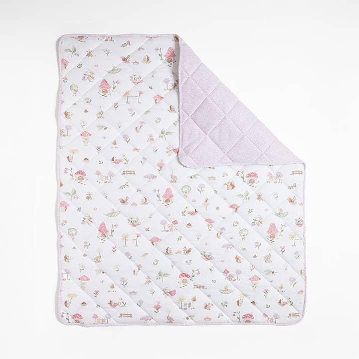 Living Textiles - Wholesale Cot/crib sheets - Organic Reversible Cot Comforter - Whimsical Wonderland3