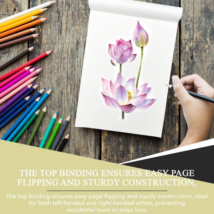 Three Leaf Products - Wholesale Sketchbook/Sketchpad - Three Leaf 9 X 12 Premium Sketch Pad 40 Ct. (Pack of 48)5