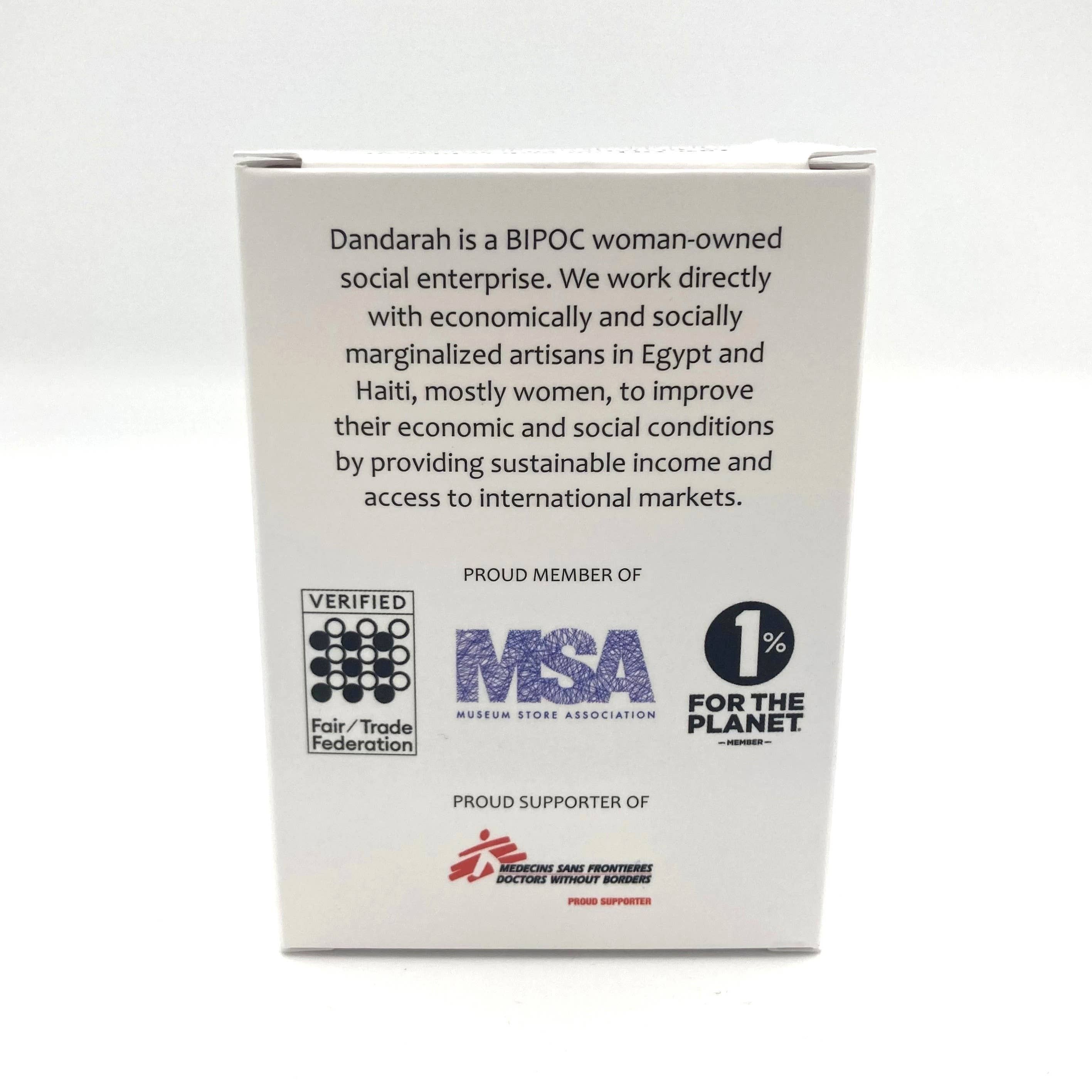 Dandarah - Vente Objets de décoration - Ornement en verre soufflé - Fleurs bleues8