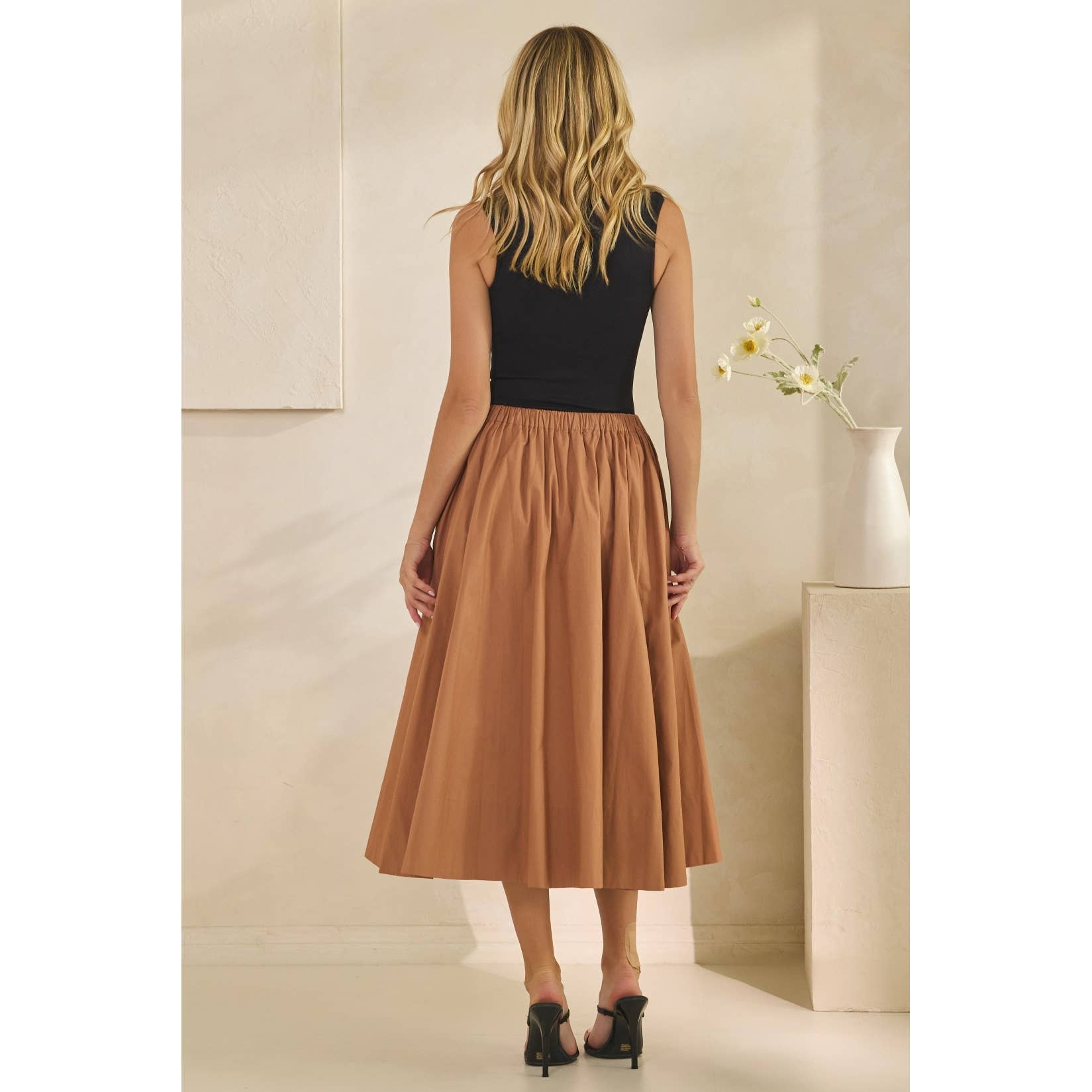 Veveret - Wholesale Skirt - Women's - Midi Pull on Skirt32