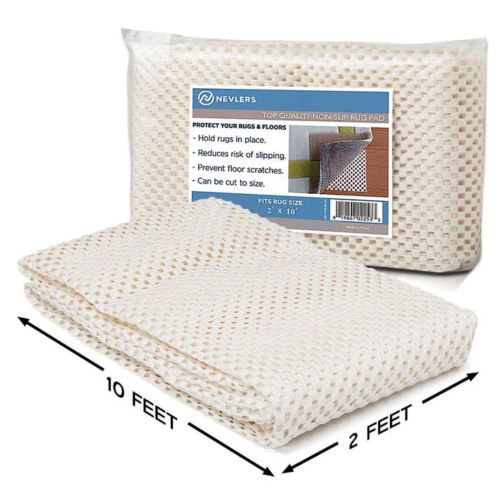 Tappeto antiscivolo, 2 x 25,4 cm, con impugnatura in schiuma di PVC, bianco per la vendita all'ingrosso da parte di Nevlers