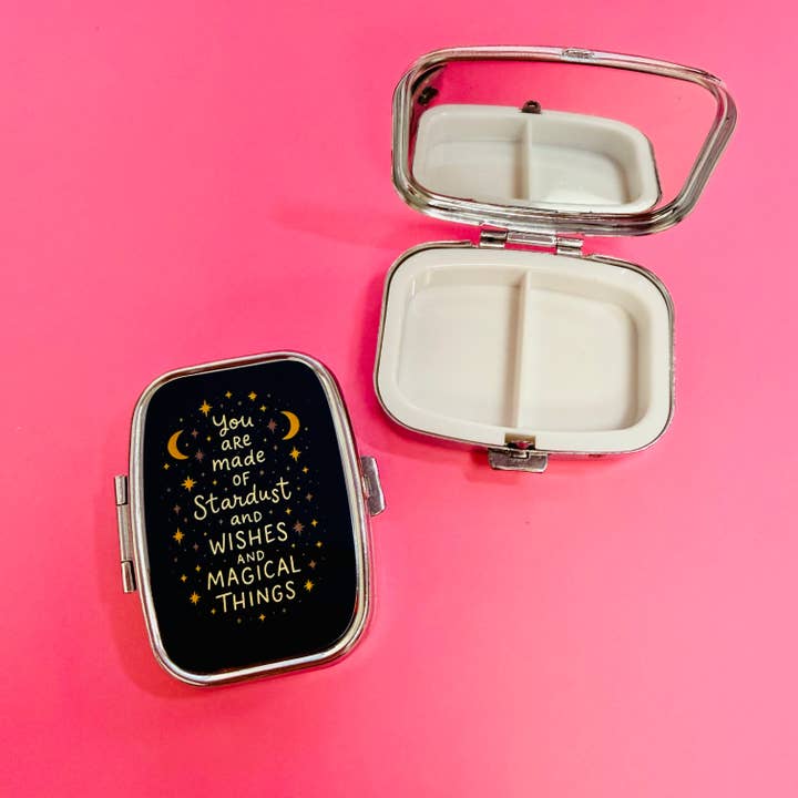 Sonny Rising - Wholesale Pill Organizer - Purse Pill Box, You Are Made Of Stardust