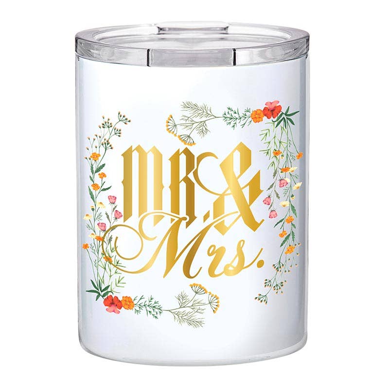 Slant Collections by Creative Brands - Wholesale Insulated Mug/Tumbler - Double-Wall Short Tumbler - Mr. & Mrs. Boho0